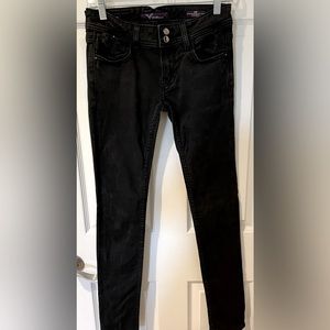 ViGoss Collection Skinny Stretch w/ Black Gemstones and floral interior lining